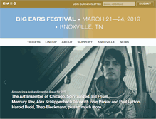 Tablet Screenshot of bigearsfestival.org